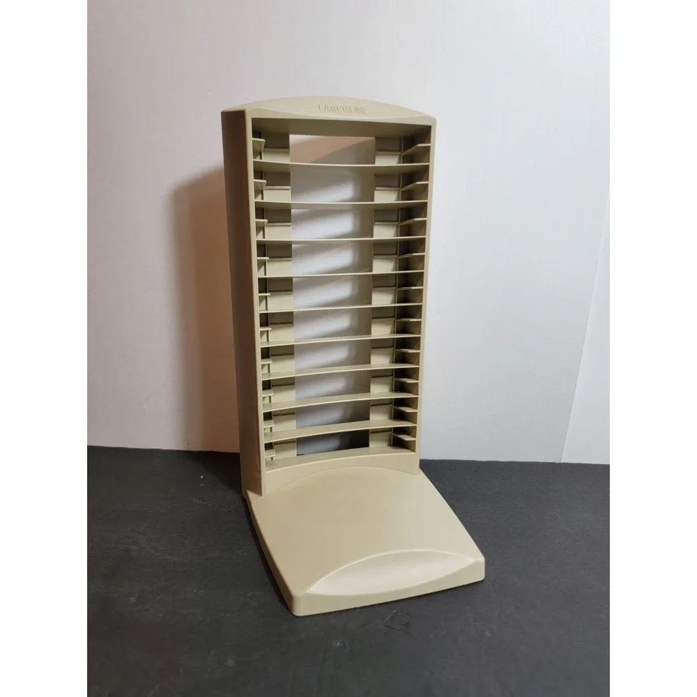 Vintage 1990's 20 Disc CD Tower Lazerline Beige PC Game CDS Desktop
